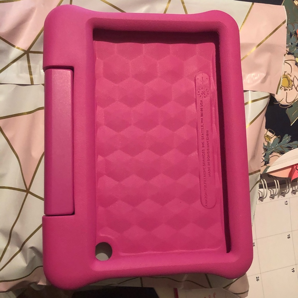 Hot Pink Amazon fire Tablet case